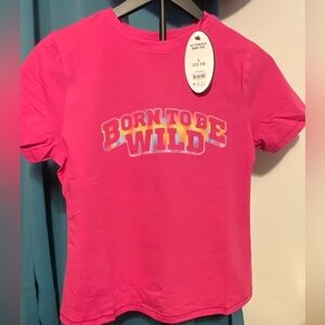 NWT!!  BORN TO BE WILDDDDD babydoll style tee